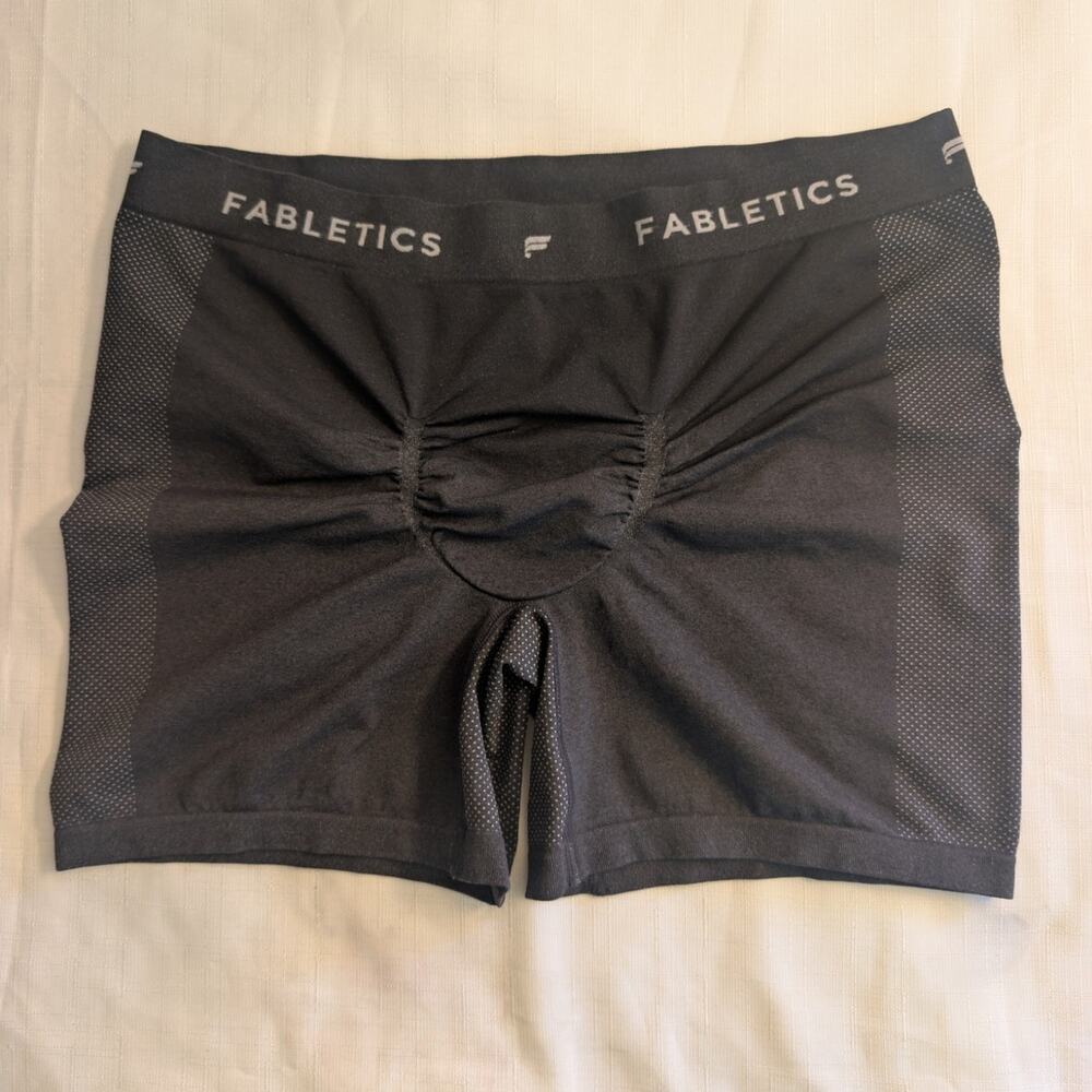Fabletics Black & Gray Boxer Briefs XL